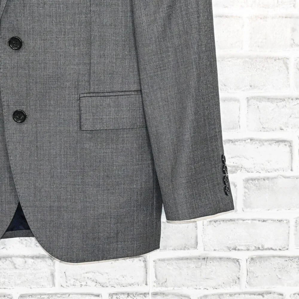 J.Crew Ludlow Blazer Jacket Gray tollegno 1900 Italian Worsted wool 38R